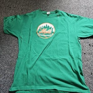 Anvil Green Mets Logo Short-Sleeve Tee